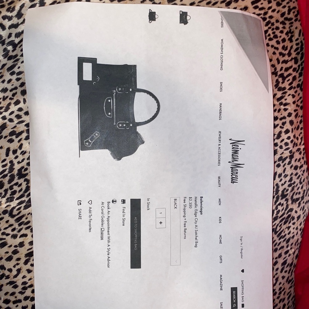 Authentic Balenciaga Satchel Bag